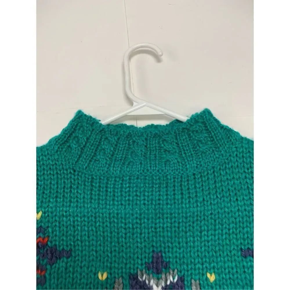 Vintage Snowflake Patterned Knit Sweater - Picture 5 of 8